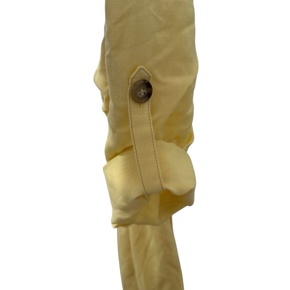 Alex Marie Size 6 Women’s Yellow Belted Shirt Dress - Picture 6 of 11
